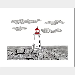 Peggy's Cove Lighthouse Posters and Art